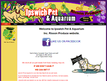 Tablet Screenshot of ipswichpetaquarium.com.au